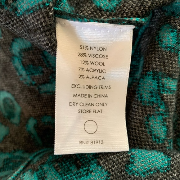 Revolve Tracy Reese Animal Jacquard Knit Tube Skirt in Teal - Picture 3 of 6